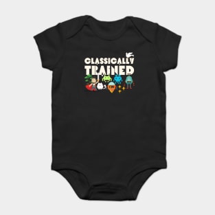 Classically Trained 8-bit Gamer Baby Bodysuit